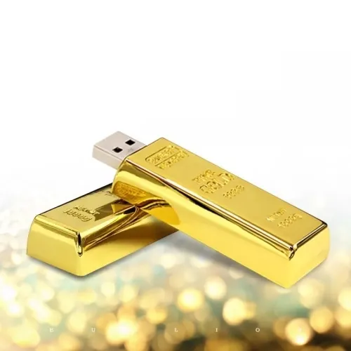 Promotional Luxury Gold Biscuit USB